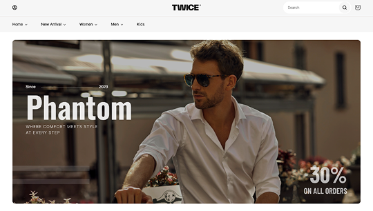 Twice Fashion | Ecommerce store theme